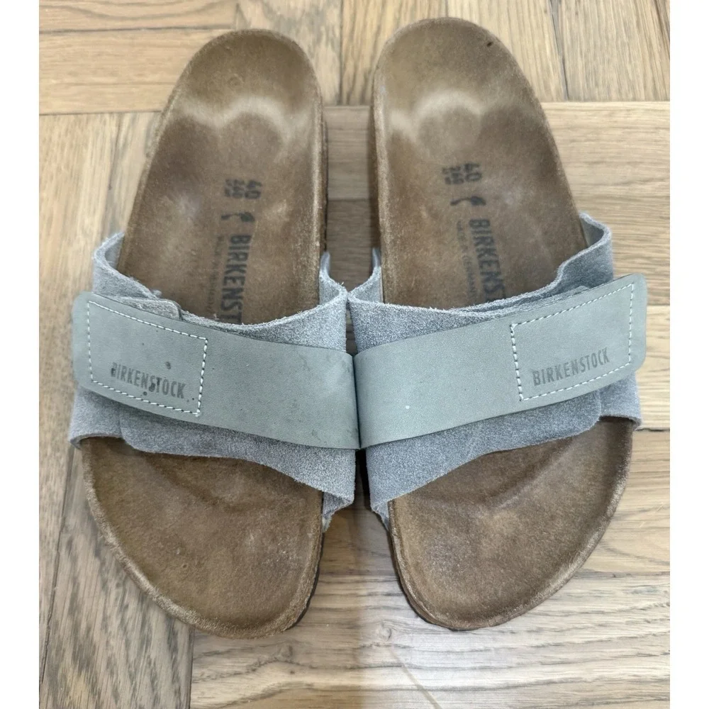 Birkenstock Oita Slide Sandals Suede Slip On Open‎ Toe Women's Size 9